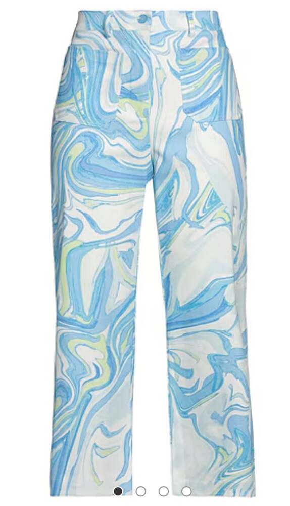 Jaded London Blue Swirl Wide Leg Pants